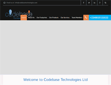 Tablet Screenshot of codebasetechnologies.com